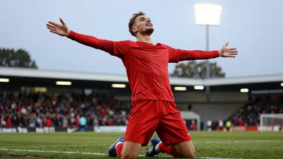 Jamie McGonigle scored his first goal for Limavady United in their 2-1 win over Crusaders FC, securing the club's first...